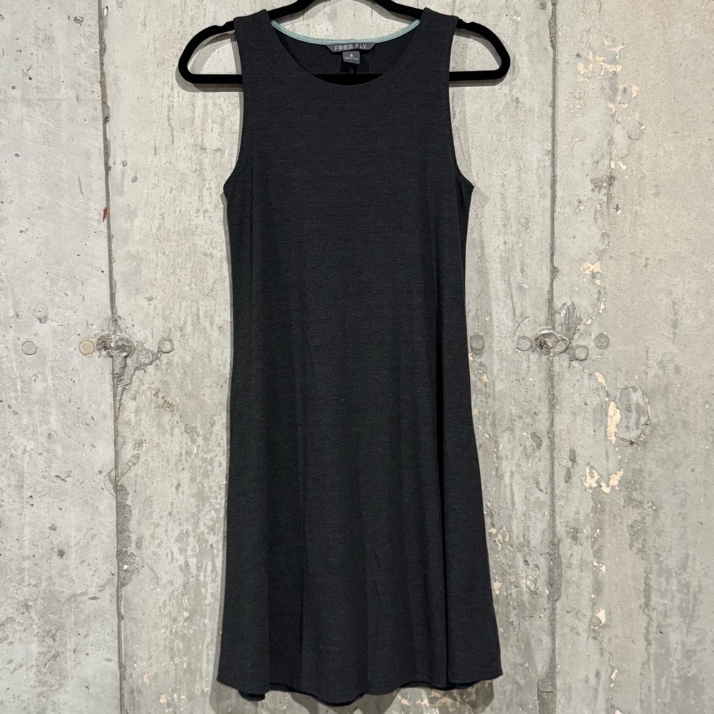Free Fly Size Small Gray Bamboo Flex Sleeveless Tank Dress Stretch Comfort